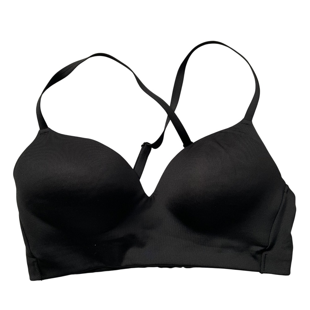HM Sport BLK Wireless Molded Cup Racerback Sports Bra S Athleisure Yoga Comfort
